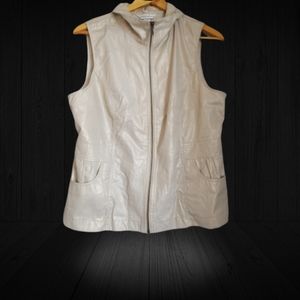 🌺CHRISTOPHER & BANKS Tan Shimmer Vest